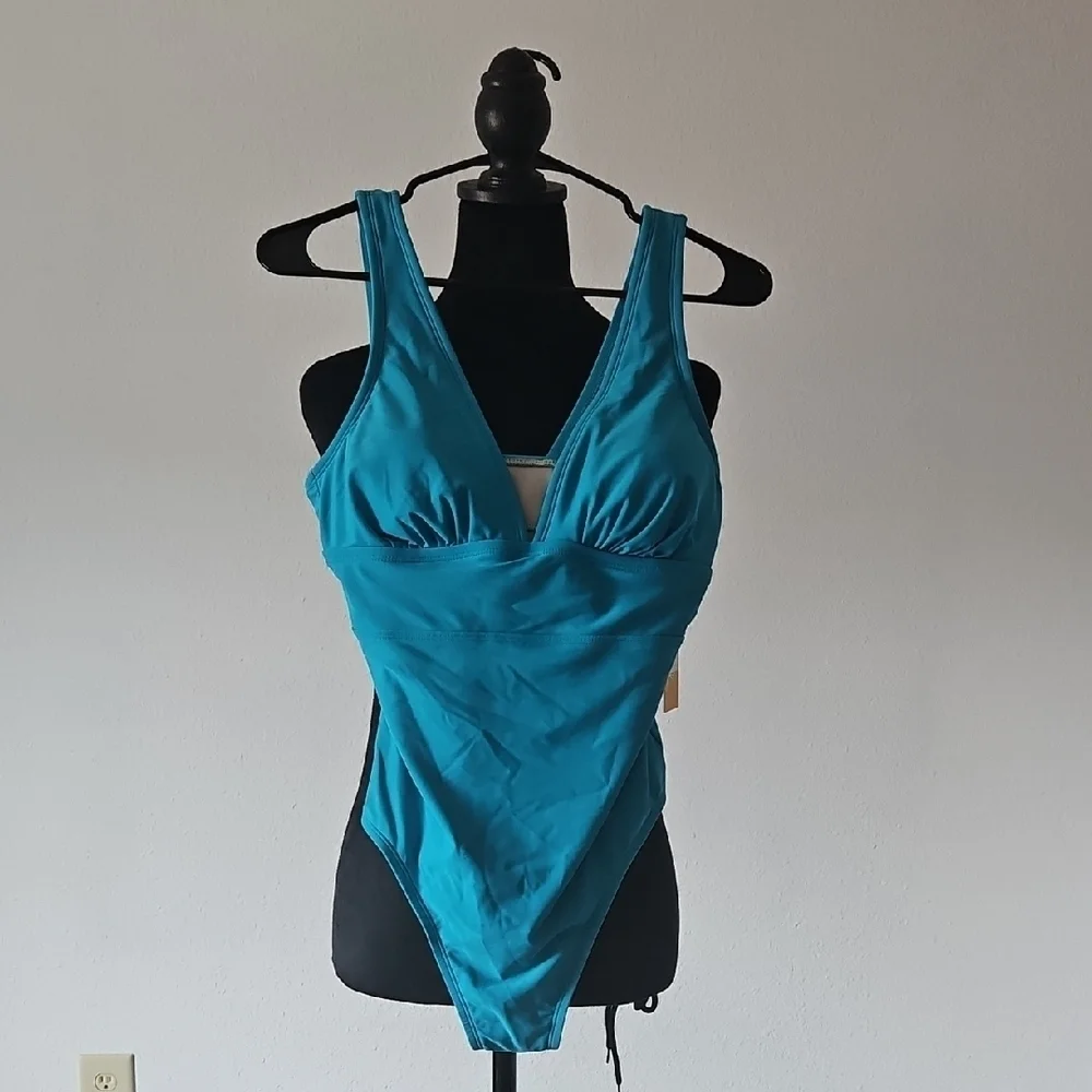 Kona Sol Teal One Piece Swimsuit